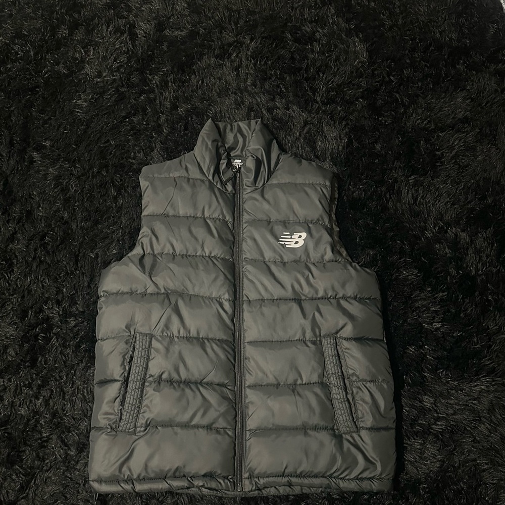 Black New Balance puffer vest